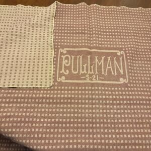 Pullman Railroad Wool Blanket large 1920s authentic S21 vintage